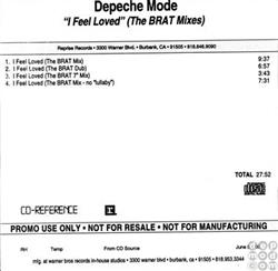 Depeche Mode - I Feel Loved The BRAT Mixes