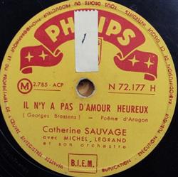 Catherine Sauvage avec Michel Legrand Et Son Orchestre - Il Ny A Pas DAmour Heureux Et Des Clous