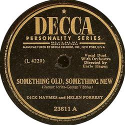 Dick Haymes And Helen Forrest - Something Old Something New Why Does It Get So Late So Early