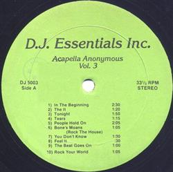 Various - Acapella Anonymous Vol 3
