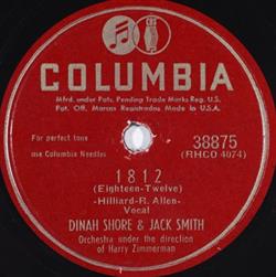 Dinah Shore, Jack Smith - 1812 Cotton Candy