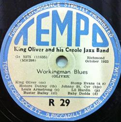 King Oliver And His Creole Jazz Band - Workingman Blues Zulus Ball